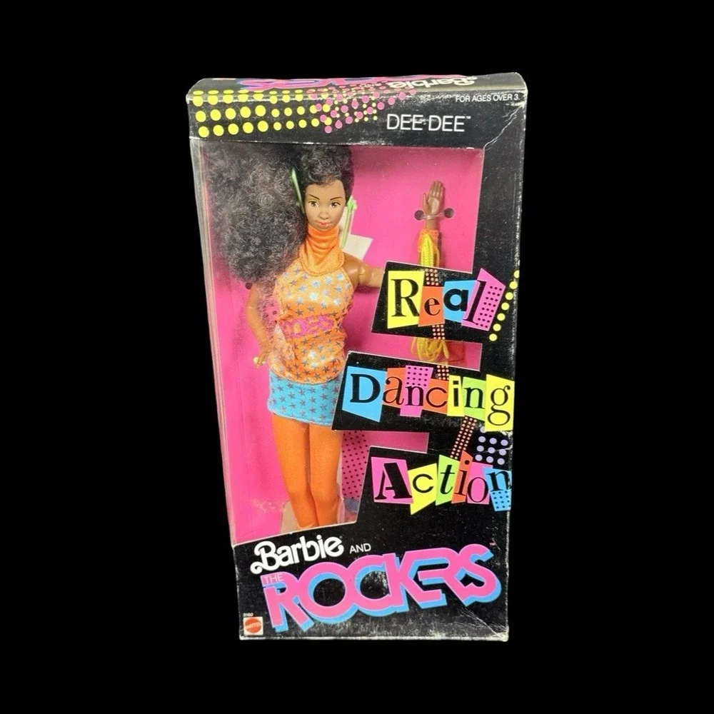 Mattel Barbie and the Rockers Dee Dee 1986 Dancing Action NRFB